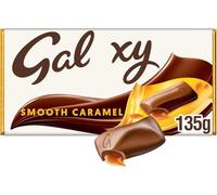5 x Galexy Smooth Caramel & Milk Chocolate Bar - 135g | Creamy & Indulgent Treat | Ideal for Gifts, Sharing, Hampers & Snacking