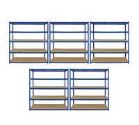 Monster Racking 5 x Garage Racking Shelving Unit / 5 Tier 1600mm