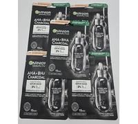 5 X Garnier Pure Charcoal and Algae Sheet Mask, Purifying