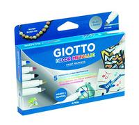 5 x Giotto Decor Metallic Marker Pens - Multi Surface Glass Wood Porcelain