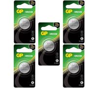5 x GP CR2330 Lithium Batteries 3V Coin Cell - DL2330 CR2330 BR2330 2330