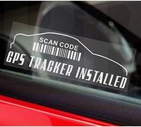 5 x GPS Tracking Device Security Window Stickers-Outline DESIGN-87x30mm-Car,Van,Taxi,Mini Cab,Cab,Lorry,Transport,Coach,Bus,Minibus Warning Tracker Signs