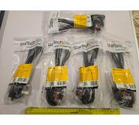 5 x IEC 60320 C5 Cloverleaf UK MAINS POWER CABLES NEW LOT Startech PXTNB3SUK2M