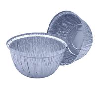 5 x Individual 2LB Aluminium Foil Pudding Basins, 930ml Muffins Moulds for Baking - Dariole Moulds, Round Recyclable Christmas Pudding Dishes for Baking, Cupcakes, Tarts & Muffins