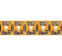 5 X JCB 3w = 35w LED GU10 100deg 6500k Daylight 250lm [Energy Class A+]