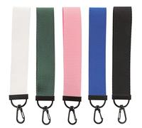 5 x Keychain Made of Webbing Backpack Key Fob The Wrist Retractable Key Fob Backpack Accessories Key Ring Wallet Nylon, As Shown, 17X3CM