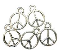 5 x Large CND Peace Metal Charms. Size 1.8cm x 1.8cm Pack of 5. Great for jewellery making all Arts and Crafts, We have a range of similar products