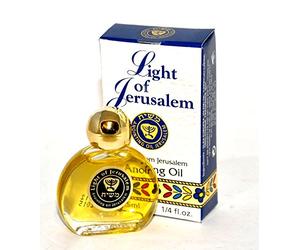 5 x Light of Jerusalem Anointing Oil 7.5 ml - 1/4oz from The Holyland Jerusalem (5 Bottles)
