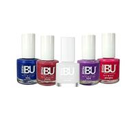 5 x Little BU® Non-Toxic Colour Nail Polish for Kids Teens and Mums (Layla, Georgina, Milla, Emilia & Top Coat) - 5 x 9ml - MADE IN FRANCE