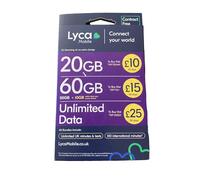 5 X Lyca Network,Pay As You Go Simcard,Sealed.