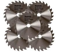 5 X Makita D-03333 Circular Saw Blade 165 X 20 24 Teeth - Dss611 Dss610 Dhs680