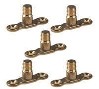 5 x Male Back Plate for Munsen Rings Brass M10 Thread Wall Bracket