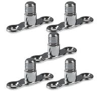 5 x Male Back Plate for Munsen Rings Chrome M10 Thread Wall Bracket