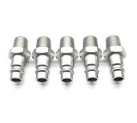 5 x Male Quick Release Euro Compressed Airline Coupler Fitting Connector 1/4" BSPT - Cejn 320 - Rectus 25/26 - P A7102 Interchange