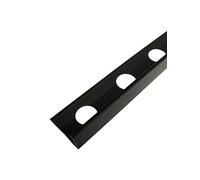 5 x Matt Black Metal 10mm Tile Trim