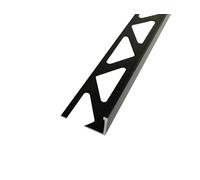 5 x Matt Black Metal 12.5mm Tile Trim