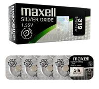 5 x Maxell 319 Silver Oxide batteries 1.55V SR527SW D319 0% Mercury Watches