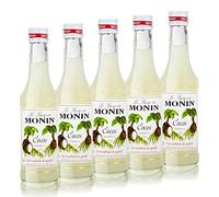 5 x Monin of coconut syrup, 250 ml bottle