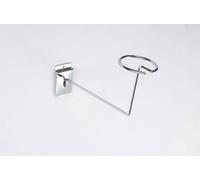 5 x New Chrome Slatwall Hat Cap Helmet Millinery Slat Slot Wall Retail Shop Display Prong Hook Arm
