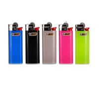 5 x New Mini BIC Lighter Child Resistant Assorted Colours