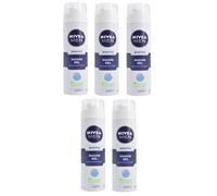 5 x Nivea Men Sensitive Skin Shaving Gel 200ml Chamomile & Witch Hazel Extract