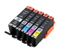 5 x Original Canon Setup Cartridges Set Of 5 Ink cartridges with Chip PGI-550 CLI-551 Ink Cartridges for Canon PIXMA Printer IP7200 Series IP7250 IP8700 series IP8750 IX6850 MG5400 series MG5420