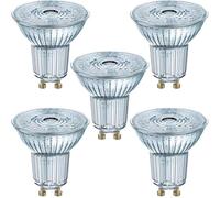 5 x Osram LED Star GU10 Spot Light Bulb, PAR16 Reflector Lamp | Energy Saving 2.3w = 35w Equivalent | 36° Beam Angle, 2700k Warm White