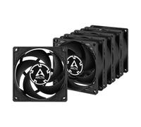 5 x Pack ARCTIC P8 Silent 80mm 8cm Black PC Case Value Fans 1600RPM 12V 3-Pin