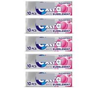 5 x packs Ex White Bubblemint Flavour Sugar Free Chewing Gum Multipack - Teeth Whitening Bubble Mint Chewing Gums Pellets for Fresh Breath and Oral Hygiene