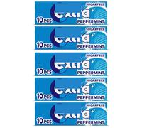 5 x packs Ext Peppermint Flavour Sugar Free Chewing Gum - Classic Mint Fresh Breath Chewing Gums Pellets for Oral Hygiene and Healthy Teeth