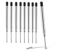 5 x Black Ink Pen Refills for Parker Ballpoint Pens, 9.9cm Long Black Pen Refills Compatible with All Parker Ballpoint Pens, Medium Size 0.7 Nib (5)