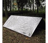 5 X PET Aluminized Film Survival Thermal Blanket Portable Blanket Outdoor Survival Gear 1.3×210cm 1.4×210cm Camping Supplies Compact Design (A-5pcs 1.3 * 210)