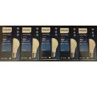 5 X Philips Master LED DimTone GLS 3.4W E27 Dimmable Warm White Opal LIGHT BULB