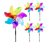 5 x Pigeon Repellent Windmill Garden Windmill Pigeon Deterrent Reflective Windmill Seal, Bird Repellent Windmill to Protect Garden, Yard, Orchard (A)