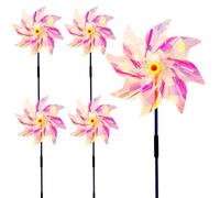 5 x Pigeon Repellent Windmill Garden Windmill Pigeon Deterrent Reflective Windmill Seal, Bird Repellent Windmill to Protect Garden, Yard, Orchard (D)