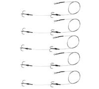 5 x Pike Dead Bait Rigs Size 4 for Pike Fishing Trace Hooks Live Bait - Ready to go!