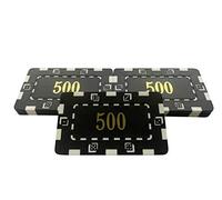 5 x Poker Casino Numbered Plastic Chip Plaques 74 x 44mm 32Grams (500)