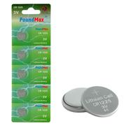 5 x PoundMax 1225 CR1225 DL1225 3V Lithium Coin Cell Batteries