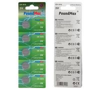 5 x PoundMax 1616 CR1616 DL1616 3V Lithium Coin Cell Batteries