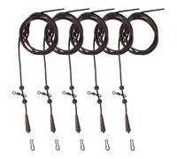 5 x Pre Rigged Rig Tube Anti Tangle Helicopter Rigs Set up Ready Tied Leaders for Carp Fishing Tackle Accessories Outdoor Weedy or Silty Bottom