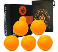5 x Pro 105g Cascade 8 Panel Thud Juggling Balls & Bag - Set of 3 Juggling Balls (Orange)