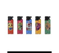 5 x Prof 3D Effect Skulls Design Windproof Jet Flame Lighter Refillable Adustable Flame Lighter Really Powerful Jet Flame lighters