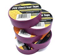 5 x Purple Electrical PVC Insulation/Insulating Tape 19mm x 20m - Flame Retardant