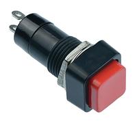 5 x Red On-Off Latching Square Push Button Switch 12mm SPST