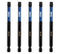 5 x Rennie Tools 100mm Long T40 TX40 Impact Screwdriver Driver Bits Set. Heavy Duty Magnetic Torx Screwdriver Bit Set. Black Oxide Coated Torx Impact Driver Bits. Torx Bit Set.