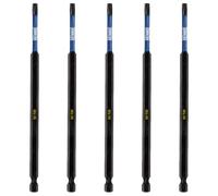 5 x Rennie Tools 150mm Long T25 TX25 Impact Screwdriver Driver Bits Set