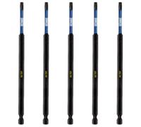 5 x Rennie Tools 150mm Long T27 TX27 Impact Screwdriver Driver Bits Set. Heavy Duty Magnetic Torx Screwdriver Bit Set. Black Oxide Coated Torx Impact Driver Bits. Torx Bit Set.