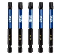 5 x Rennie Tools 75mm Long T40 TX40 Impact Screwdriver Driver Bits Set