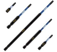 5 x Rennie Tools T20 TX20 Impact Screwdriver Driver Bits Set | 32mm/50mm/75mm/100mm/150mm Long. Heavy Duty Magnetic Torx Screwdriver Bit Set. Oxide Coated Torx Impact Driver Bits.