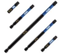 5 x Rennie Tools T30 TX30 Impact Screwdriver Driver Bits Set x 32mm/50mm/75mm/100mm/150mm Long. Heavy Duty Magnetic Torx Screwdriver Bit Set. Oxide Coated Torx Impact Driver Bits.
